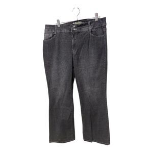 Style & Co Bootcut Gray Denim Jeans Women’s 16W Stretch Button Pocket